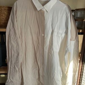 Crescent two tone button down